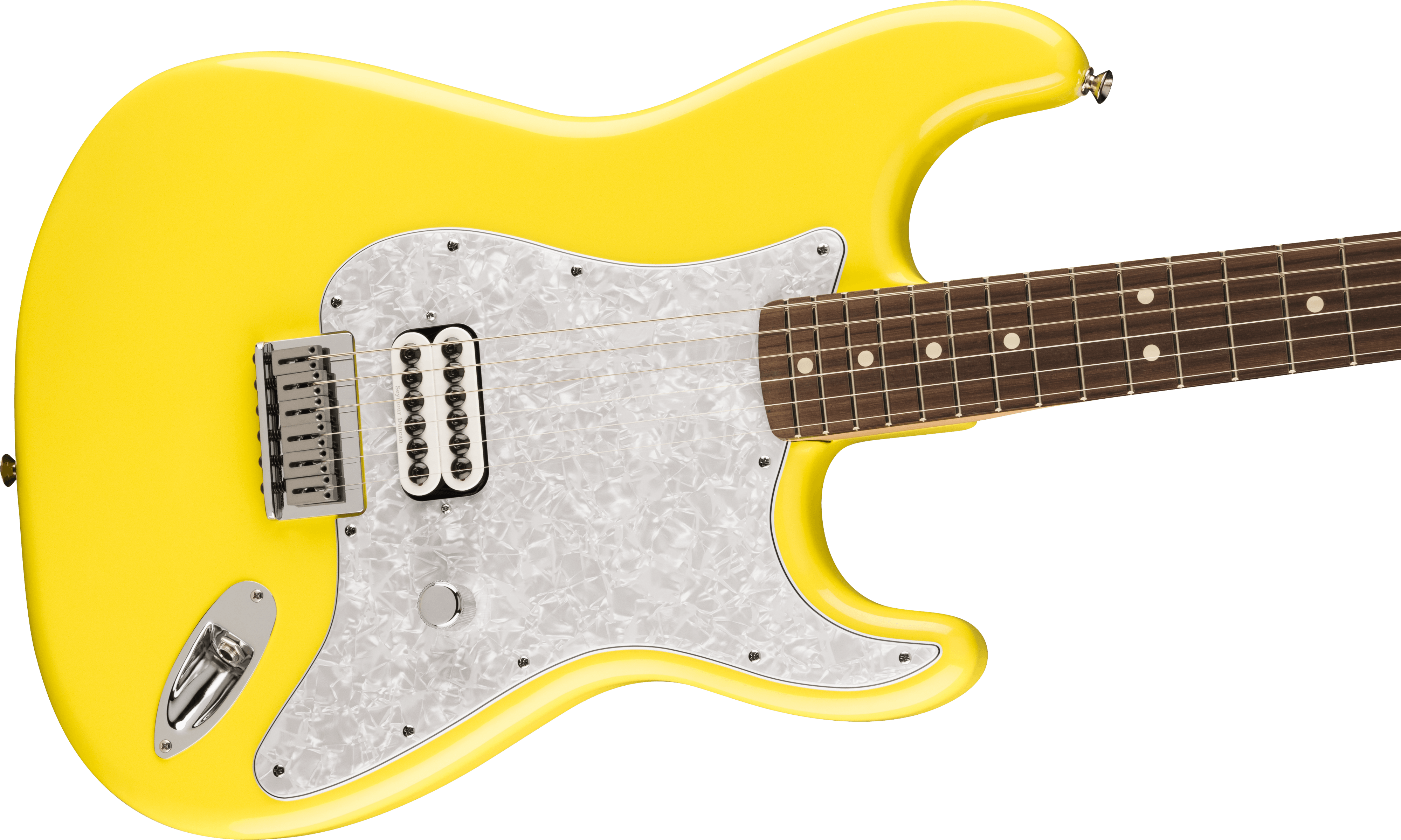 Fender Tom Delonge Ltd Mex Signature 1h Ht Rw - Graffiti Yellow - Guitare Électrique Forme Str - Variation 3