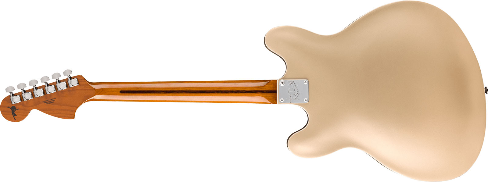 Fender Tom Delonge Starcaster 1h Seymour Duncan Ht Rw - Satin Shoreline Gold - Guitare Électrique RÉtro Rock - Variation 1