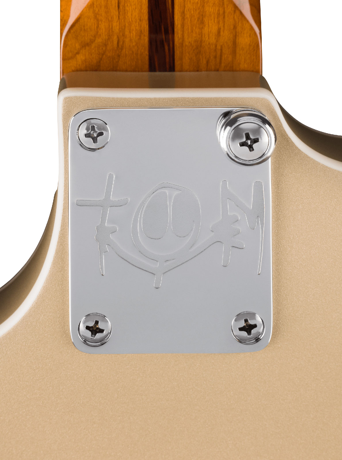 Fender Tom Delonge Starcaster 1h Seymour Duncan Ht Rw - Satin Shoreline Gold - Guitare Électrique RÉtro Rock - Variation 3