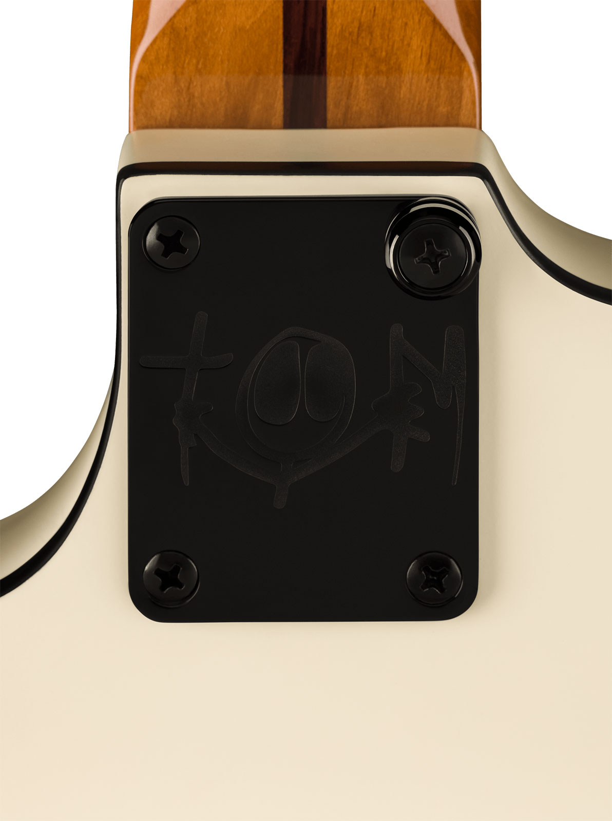 Fender Tom Delonge Starcaster Signature 1h Seymour Duncan Ht Rw - Satin Olympic White - Guitare Électrique 1/2 Caisse - Variation 3