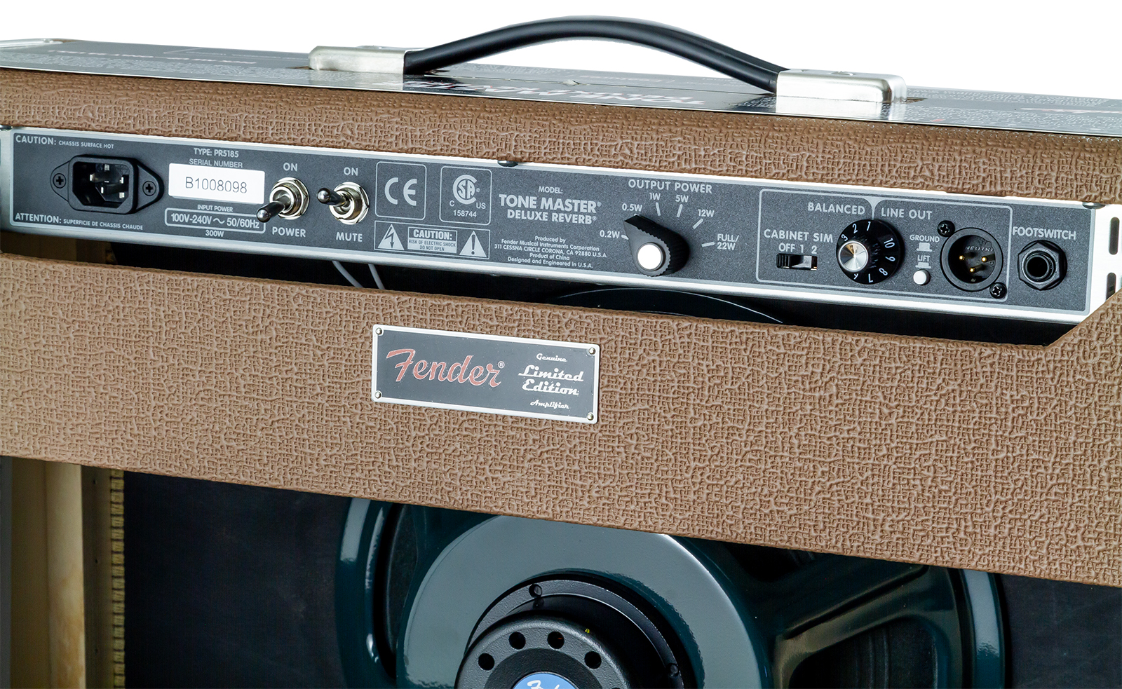 Fender Tone Master Deluxe Reverb Ltd 100w 1x12 Cocoa - Ampli Guitare Électrique Combo - Variation 2