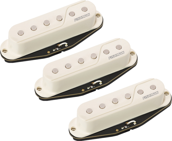 Fishman Fluence Strat Set White - Micro Guitare Electrique - Main picture