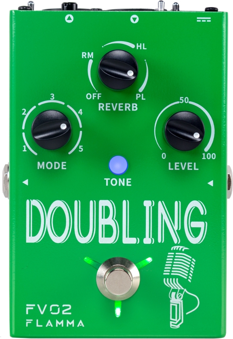 Flamma Fv02 Doubling Vocal Effect Pedal - PÉdale Chorus / Flanger / Phaser / Tremolo - Main picture