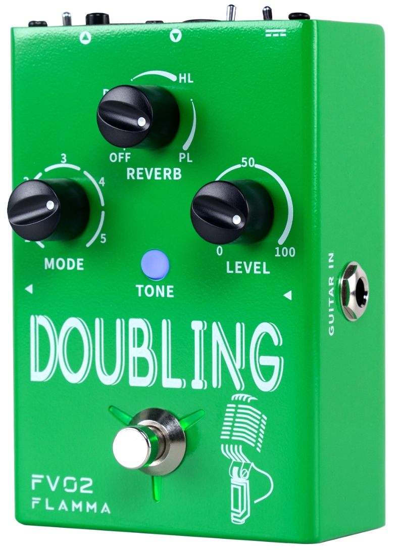 Flamma Fv02 Doubling Vocal Effect Pedal - PÉdale Chorus / Flanger / Phaser / Tremolo - Variation 2