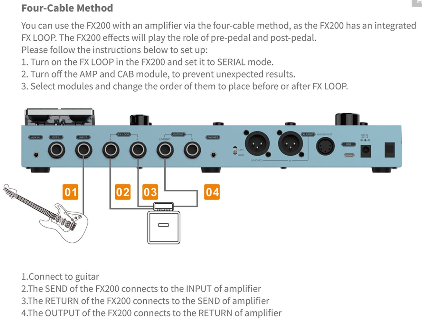 Flamma Fx200 Guitar Multi Effects Pink - Multi Effet Guitare Électrique - Variation 4