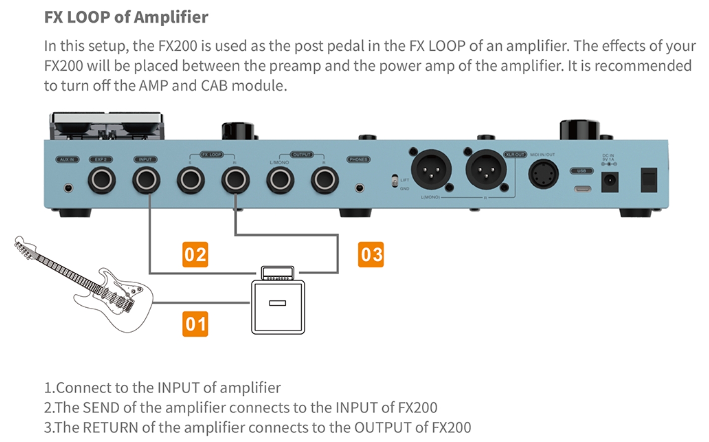 Flamma Fx200 Guitar Multi Effects Pink - Multi Effet Guitare Électrique - Variation 5