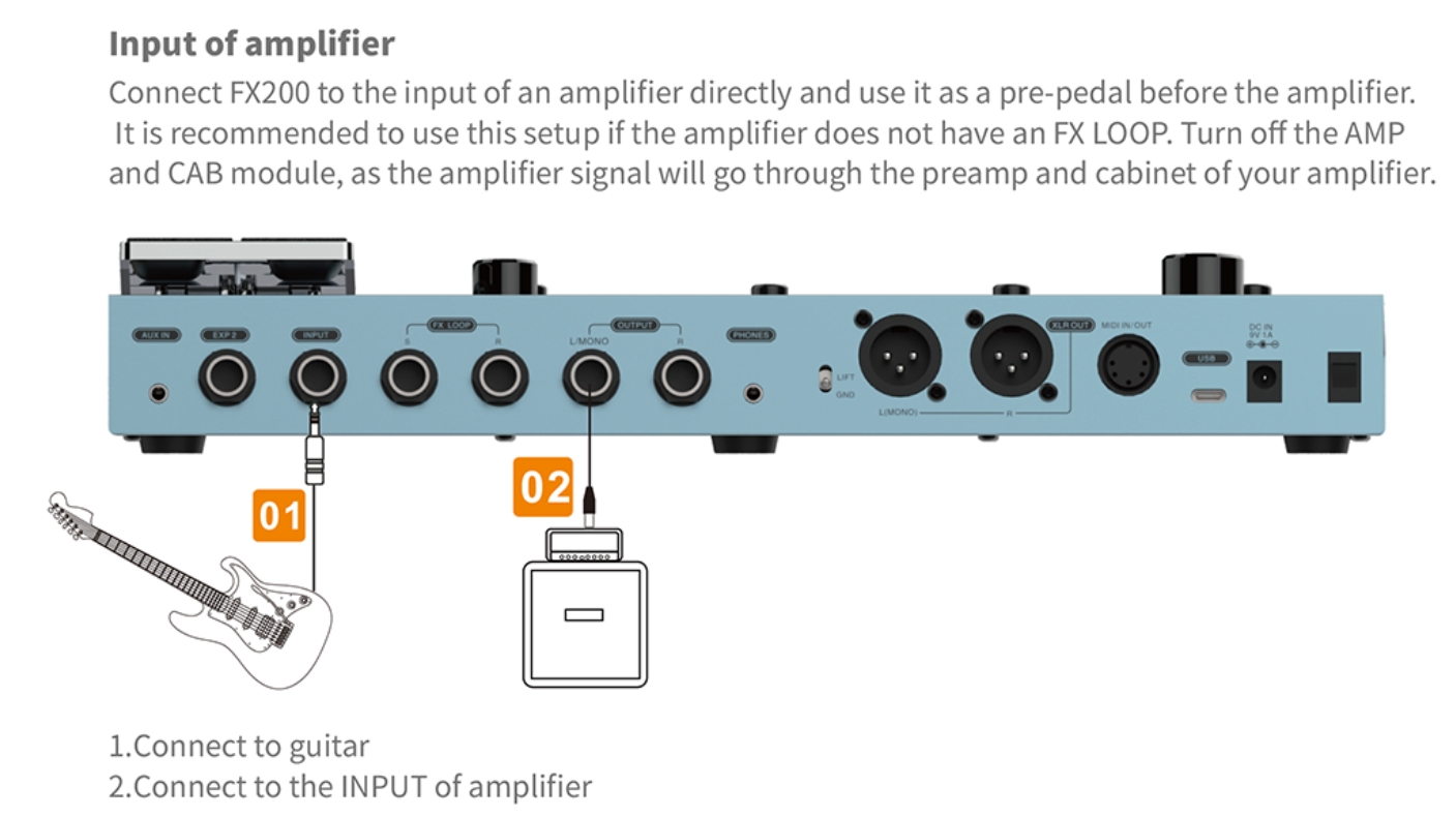 Flamma Fx200b (rechargeable Battery) Guitar Multi Effects Nebula Green - Multi Effet Guitare Électrique - Variation 9