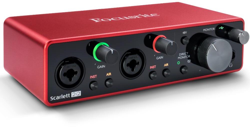 Carte son usb Focusrite Scarlett 2I2 G3