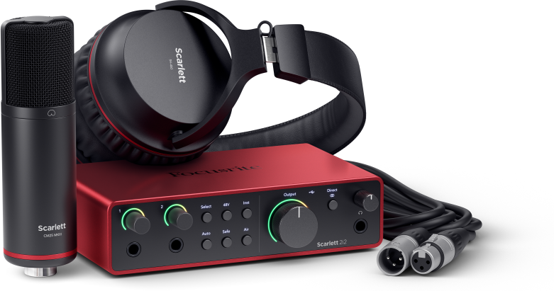 Focusrite Scarlett 2i2 G4 Studio - Pack Home Studio - Main picture