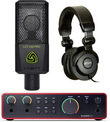 Pack home studio Focusrite SCARLETT 2i2 G4  + Lct 240 Pro Bk + X-HP1