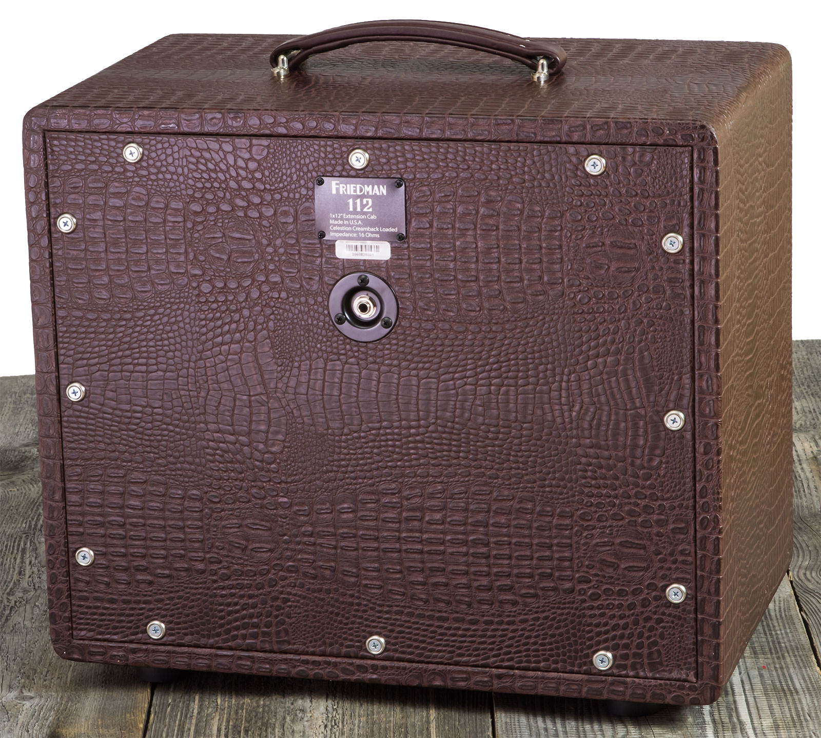 Friedman Amplification 112 Small Close Back Guitar Cab 1x12 Celestion G12m Creamback 65w 16-ohms Brown Gator Tolex - Baffle Ampli Guitare Électrique -