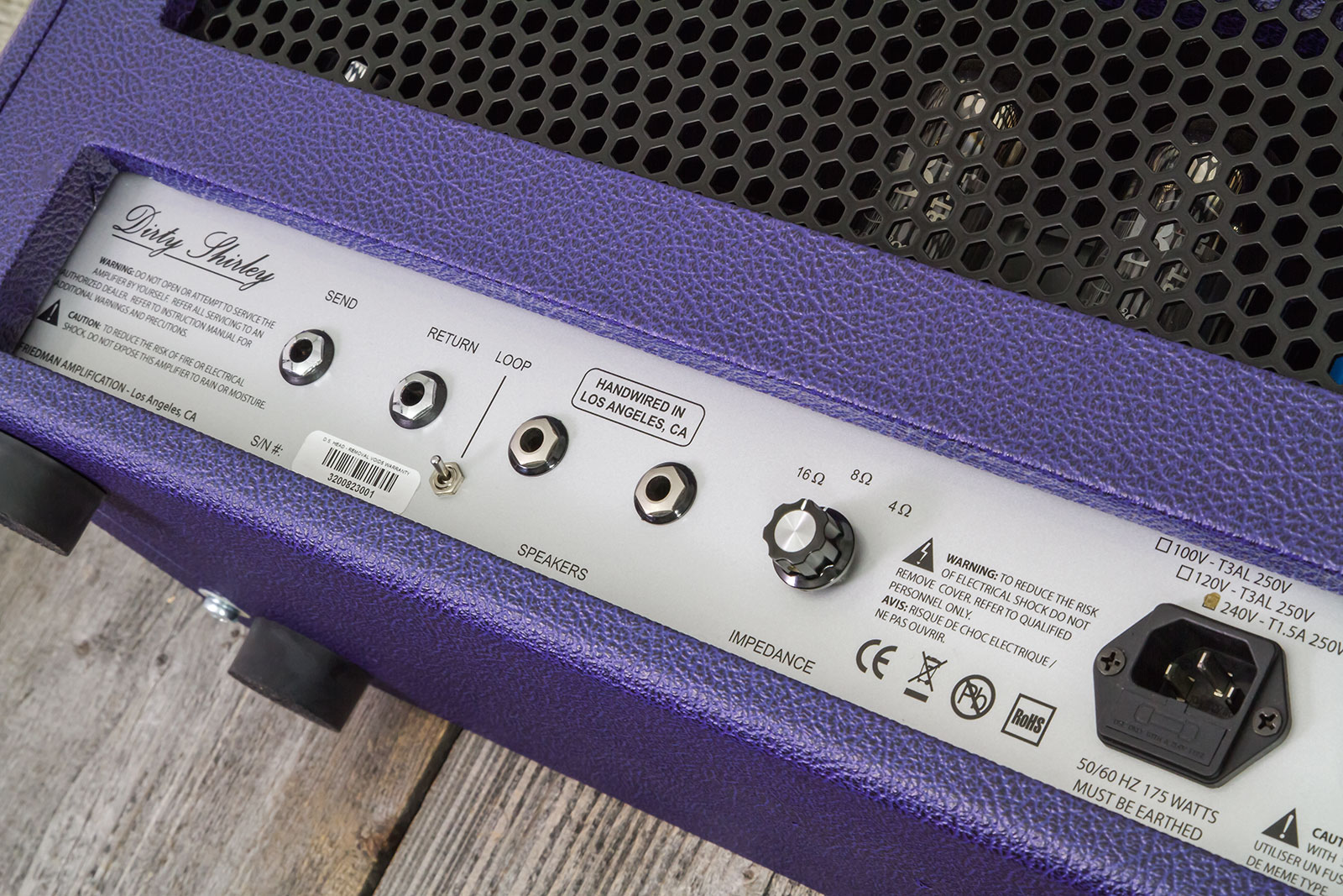 Friedman Amplification Dirty Shirley Head 40w 5881 Purple - Ampli Guitare Électrique TÊte / PÉdale - Variation 3