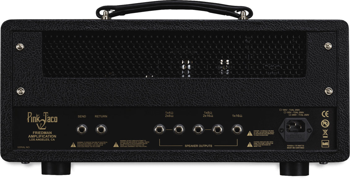 Friedman Amplification Pink Taco V2 Head 20w El84 Black - Ampli Guitare Électrique TÊte / PÉdale - Variation 1