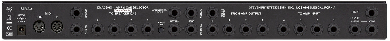 Fryette Zmacs 4x4 Impedance Matching Amp &  Cab. Selector - Footswitch Ampli - Variation 3