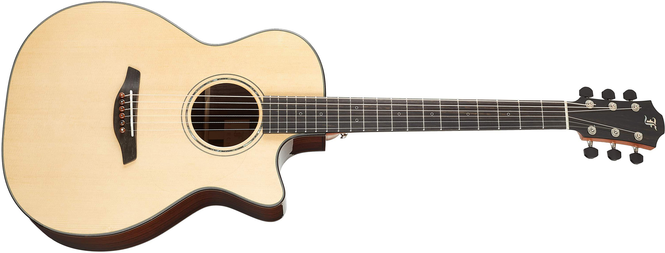 Furch Omc-sr Lrb1 Yellow Orchestra Model Epicea Palissandre Eb - Natural Full-pore - Guitare Electro Acoustique - Main picture