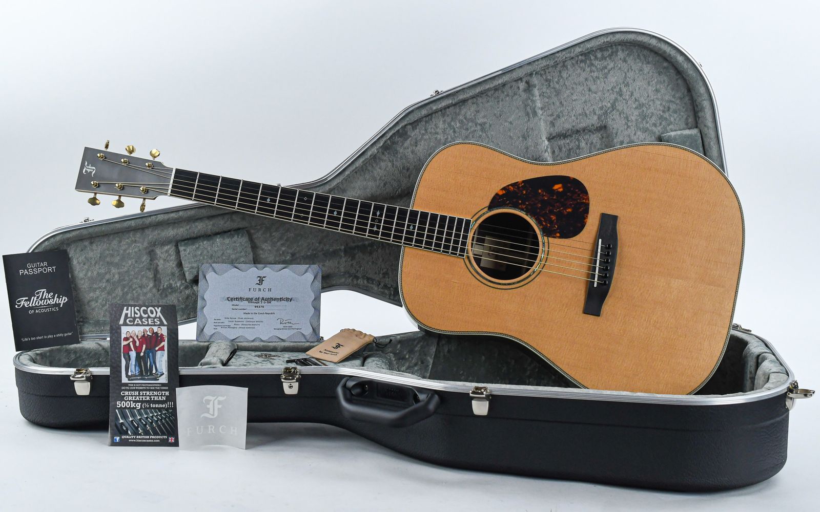 Furch Vintage 2 Sr A D Dreadnought Epicea Palissandre Eb - Full-pore Vintage Natural - Guitare Folk - Variation 6