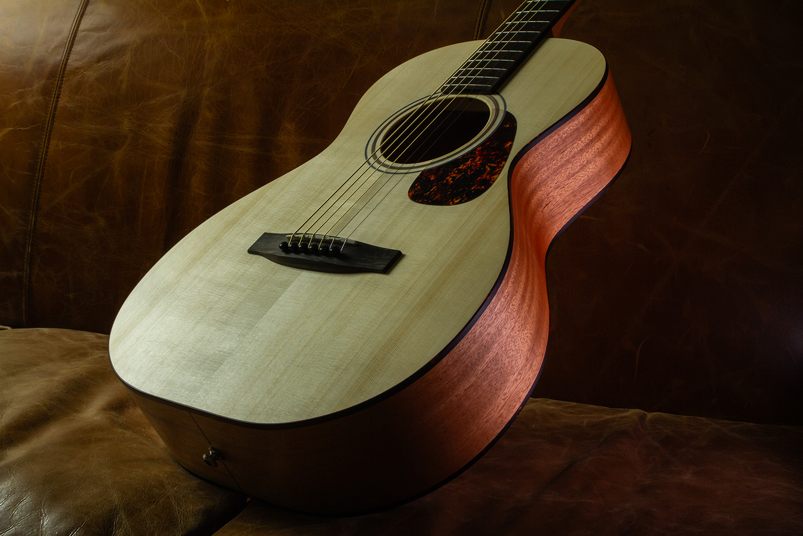 Furch Vintage Pure Em A Ooms Grand Concert Shsc Epicea Acajou Eb - Natural Open-pore - Guitare Folk - Variation 3