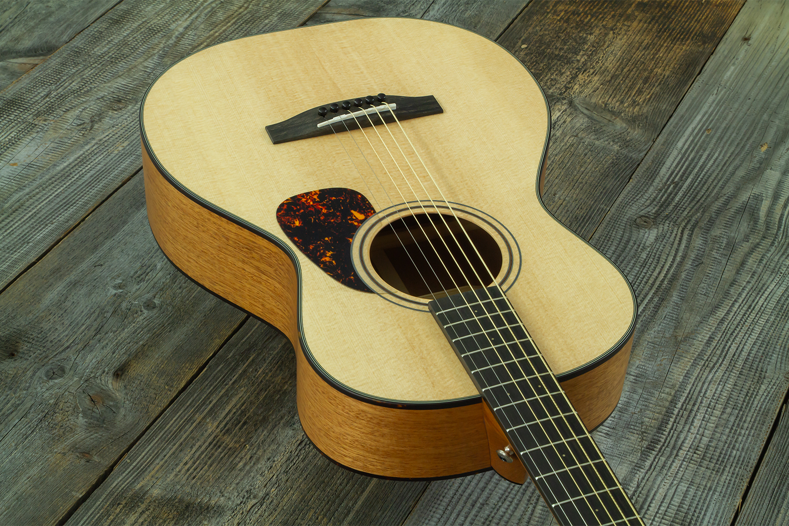 Furch Vintage Pure Sm Oom Grand Concert Shsc Epicea Acajou Eb - Natural Open-pore - Guitare Folk - Variation 9