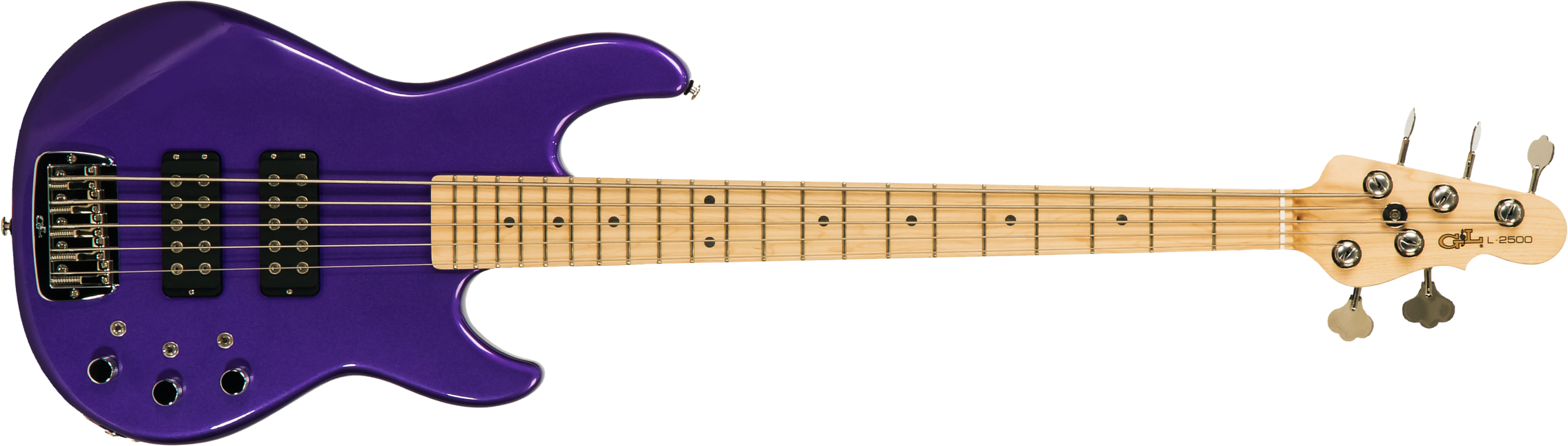 G&l Custom Shop L•2500 Usa Active Mn #clf2209260 - Plum Metallic - Basse Électrique Solid Body - Main picture