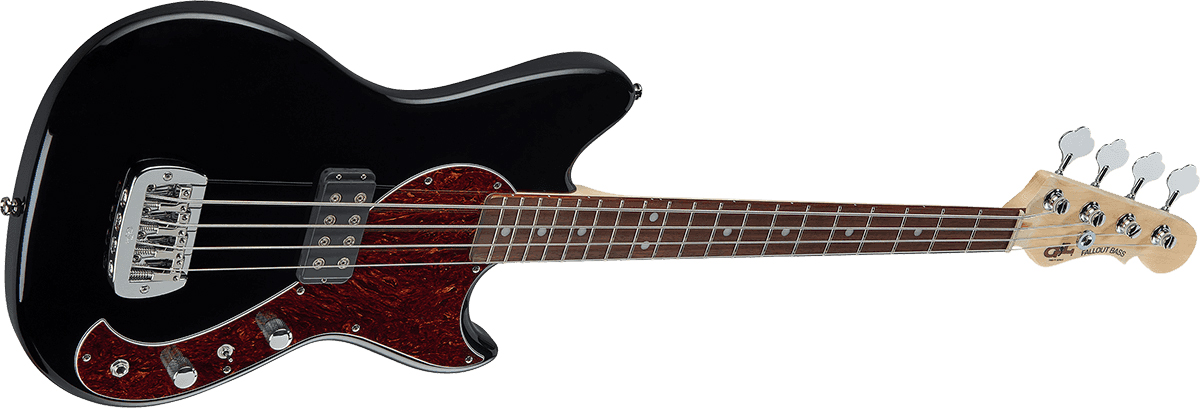 G&l Fallout Shortscale Bass Tribute Jat - Jet Black - Basse Électrique Solid Body - Variation 2