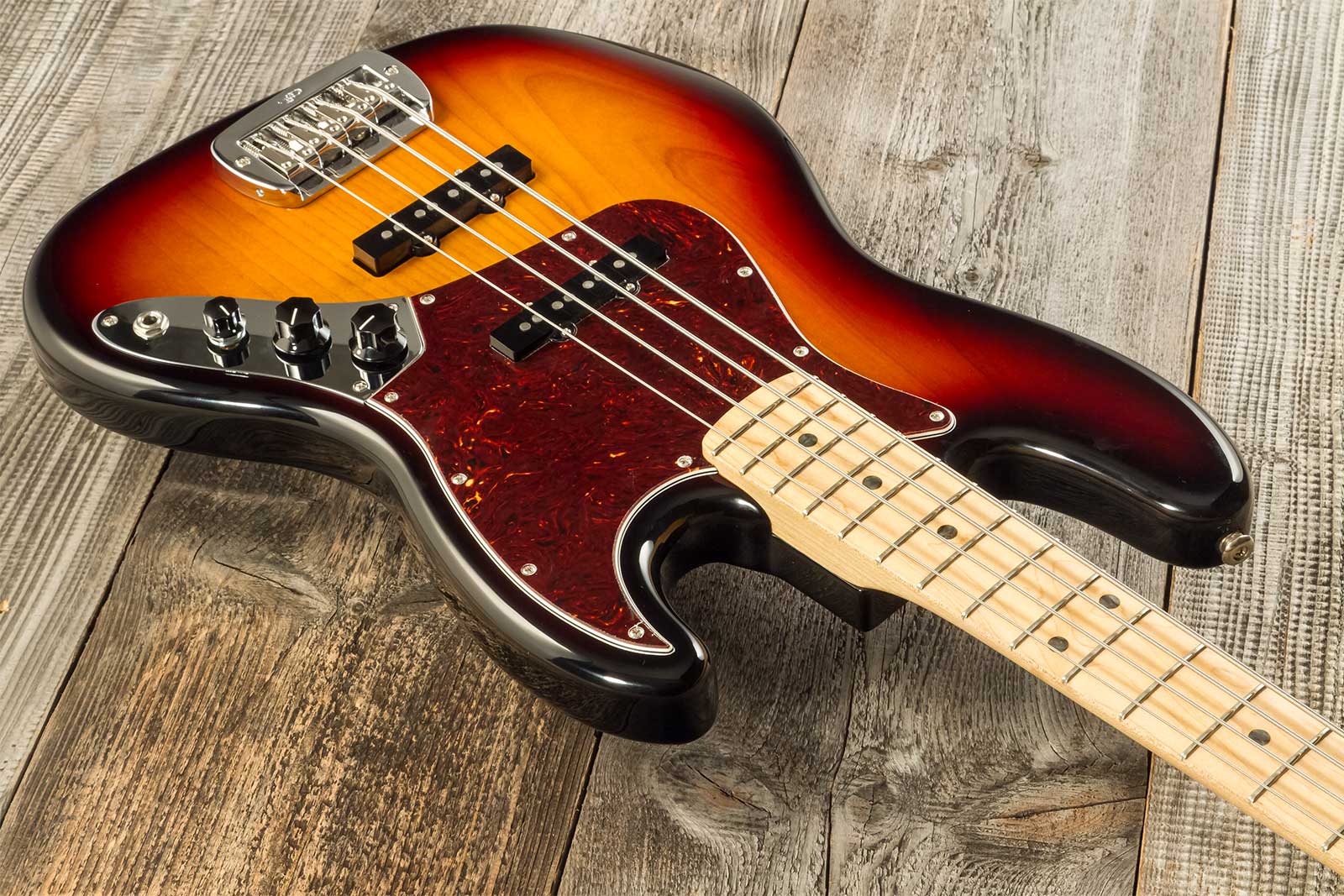 G&l Fullerton Deluxe Jb Usa Mn - 3-tone Sunburst - Basse Électrique Solid Body - Variation 4