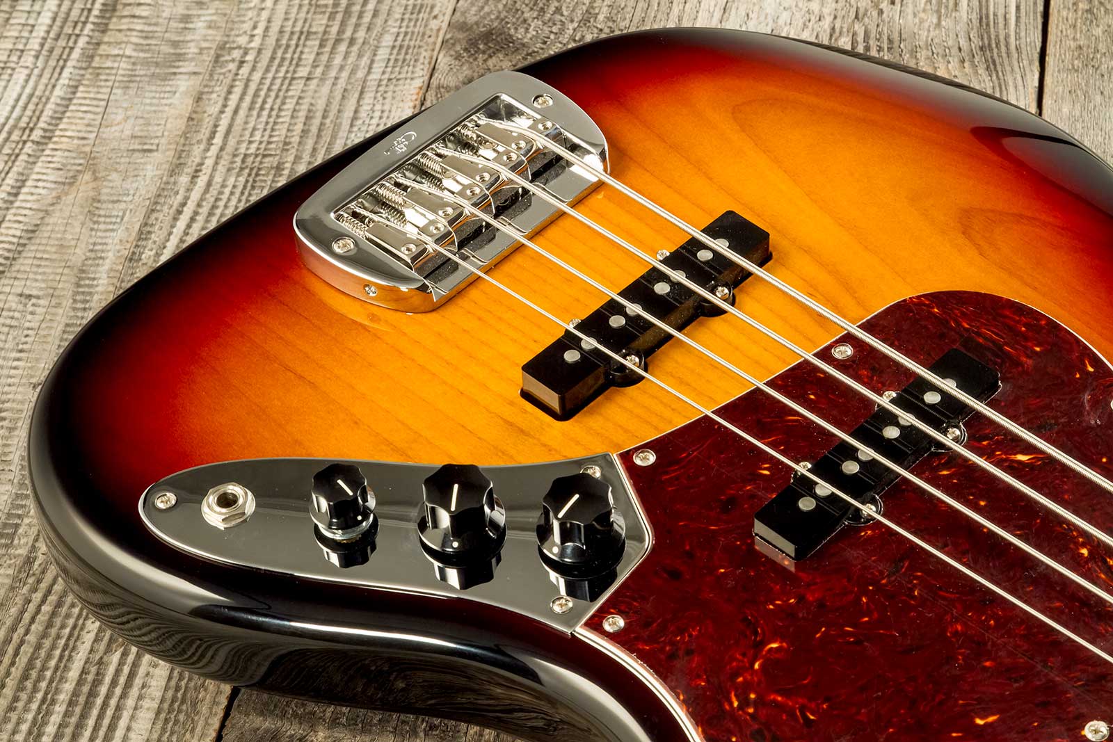G&l Fullerton Deluxe Jb Usa Mn - 3-tone Sunburst - Basse Électrique Solid Body - Variation 5