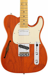 Guitare électrique 1/2 caisse G&l Tribute ASAT Classic Bluesboy Semi-Hollow - Clear orange