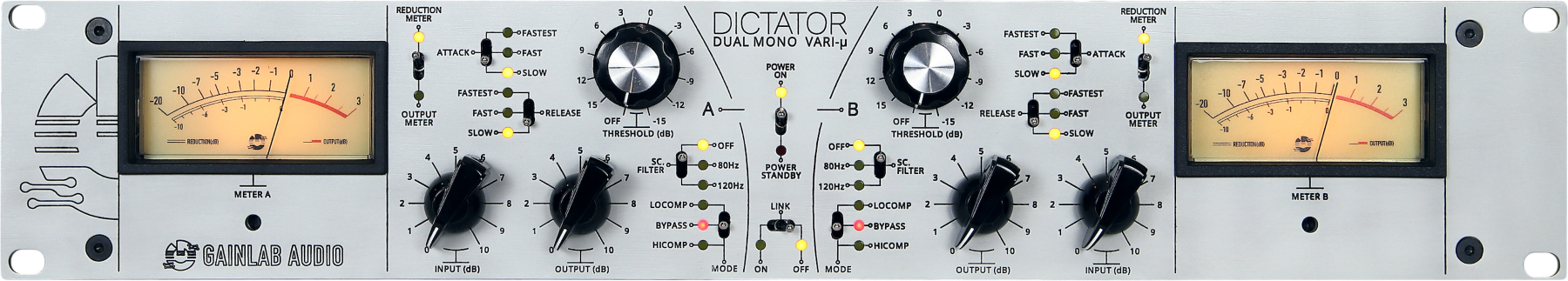 Gainlab Audio Dictator Dm - Compresseur Limiteur Gate - Main picture