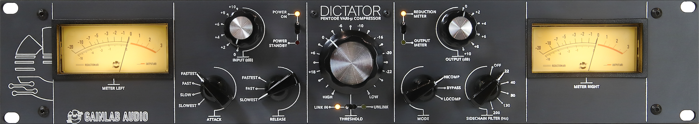 Gainlab Audio Dictator Graphite - Compresseur Limiteur Gate - Main picture