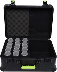 Valise transport micro Gator MIC CASE 15 - Valise pour 15 Micros