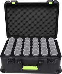 Valise transport micro Gator MIC CASE 30 - Valise pour 30 Micros