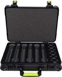 Valise transport micro Gator frameworks MIC CASE W06 - Valise pour 6 Micros sans-fils