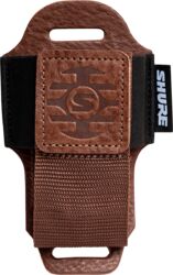 Porte-cle & pendentif Gator Pochette cuir marron pour emetteur pocket sans fil