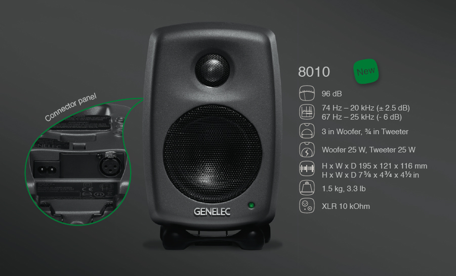 Genelec 8010ap - La PiÈce - Enceinte Monitoring Active - Variation 5