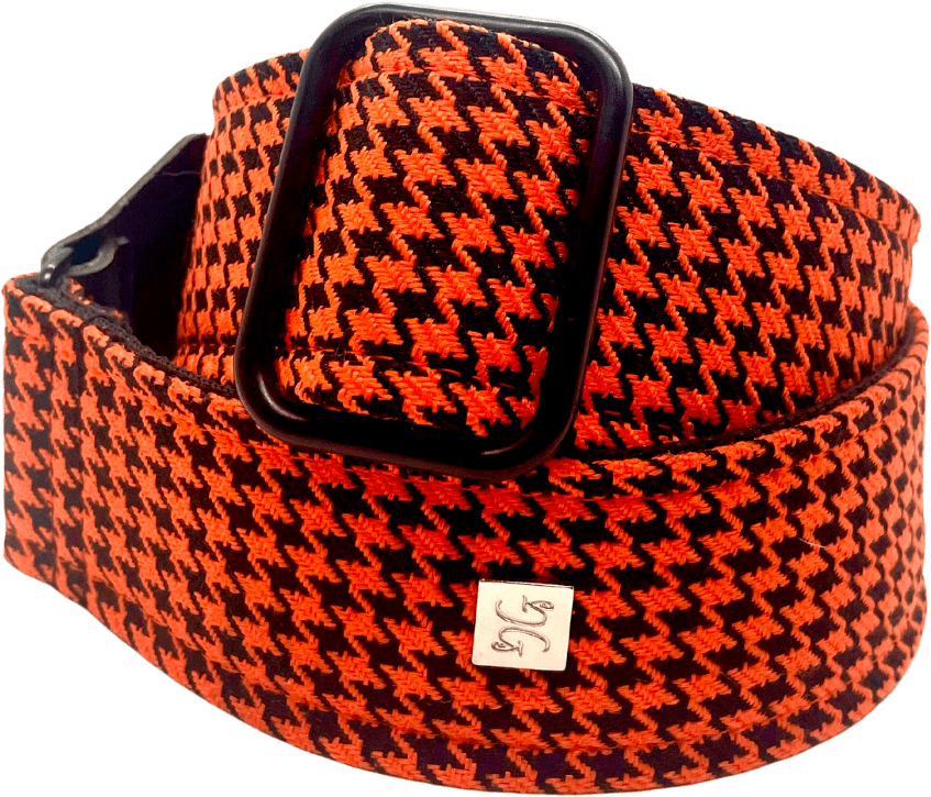 Get M Get M Fly Hounds Tooth Orange - Sangle Courroie - Main picture