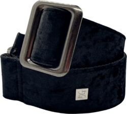 Sangle courroie Get m get m Crushed Velvet Black