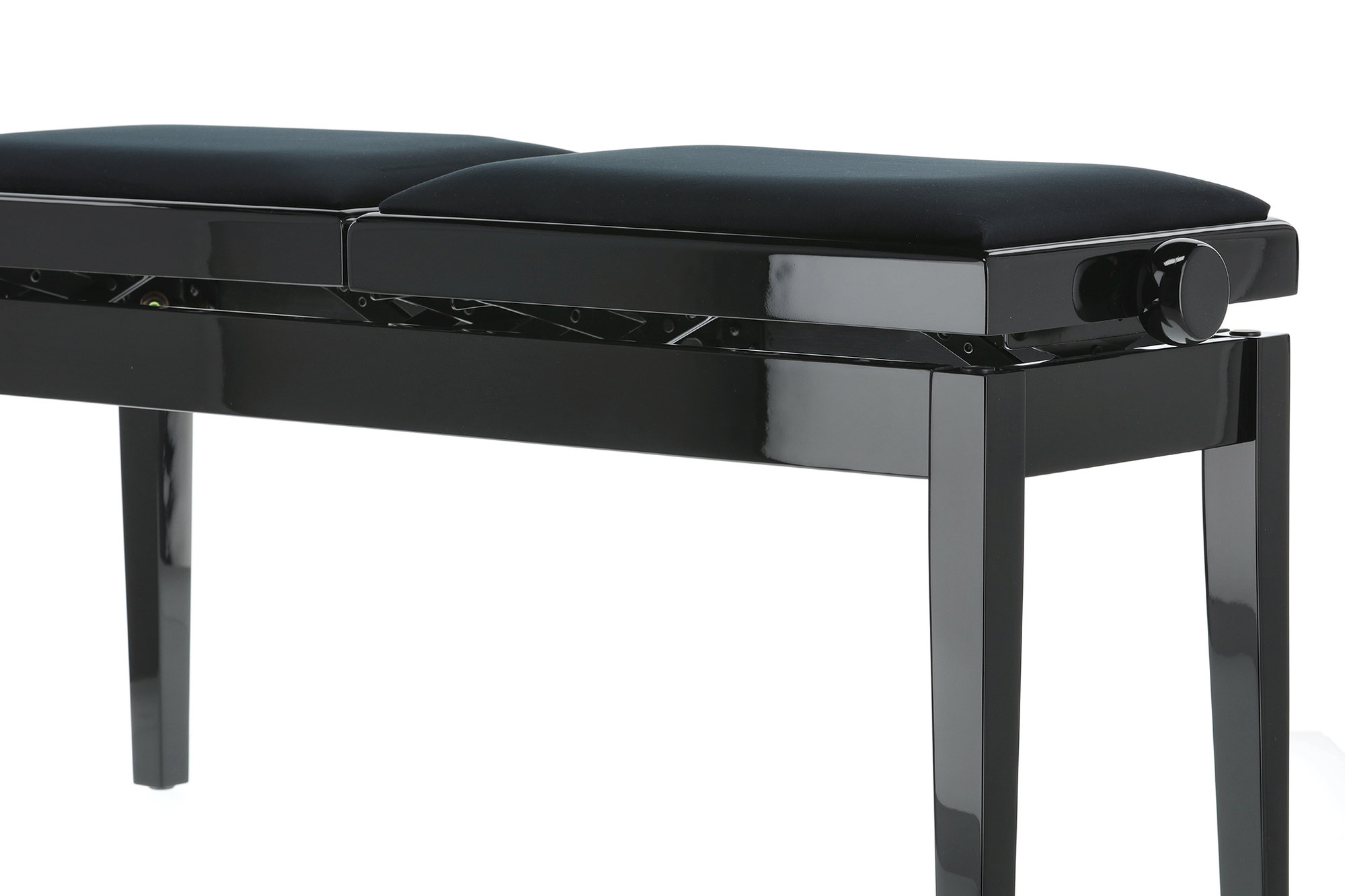 Gewa Banquette Piano Deluxe Double Noir Brillant - Banquette Clavier - Variation 7
