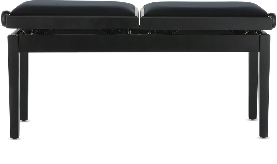 Gewa Banquette Piano Deluxe Double Noir Mat - Banquette Clavier - Main picture