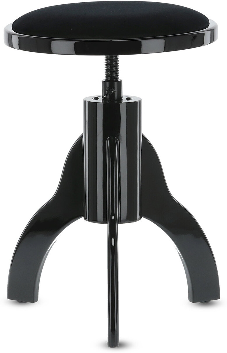 Gewa Tabouret De Piano Deluxe Noir Brillant - Banquette Clavier - Main picture