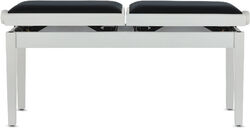 Banquette clavier Gewa BANQUETTE PIANO DELUXE DOUBLE BLANC MAT