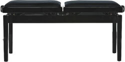 Banquette clavier Gewa BANQUETTE PIANO DELUXE DOUBLE NOIR BRILLANT