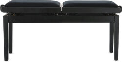 Banquette clavier Gewa BANQUETTE PIANO DELUXE DOUBLE NOIR MAT