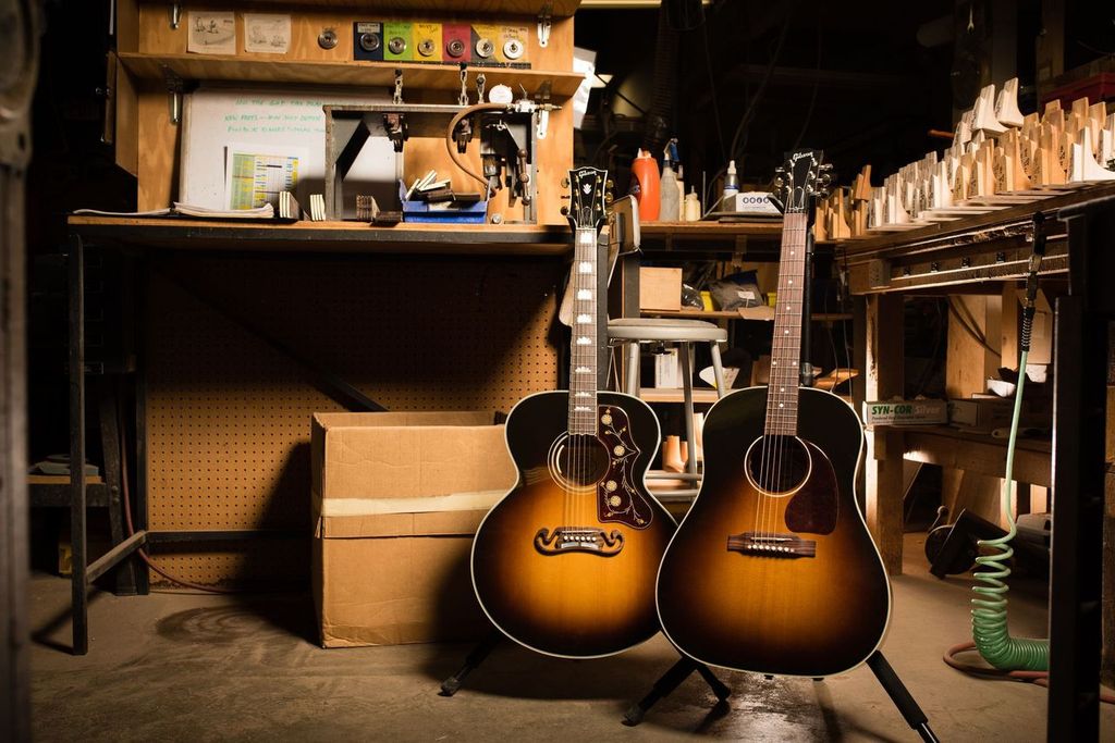 Gibson J-45 50s Original 2020 Dreadnought Epicea Acajou Rw - Vintage Sunburst - Guitare Electro Acoustique - Variation 4