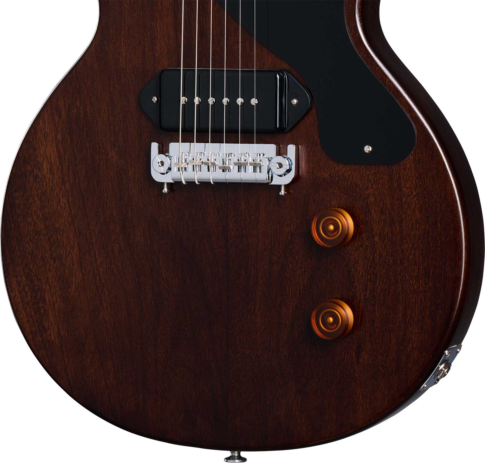 Gibson Charlie Starr Les Paul Junior Ltd Signature 1p90 Ht Rw - Dark Walnut - Guitare Électrique Signature - Variation 3