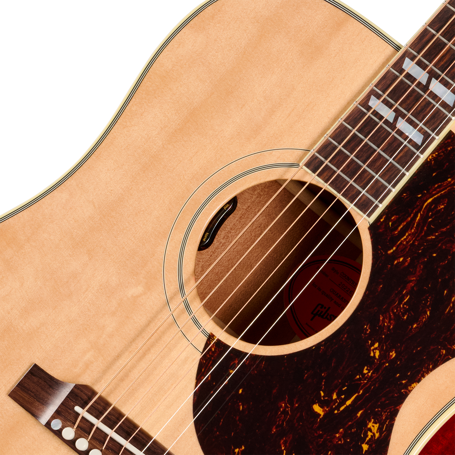 Gibson Country Western 60s Original (baggs Hifi Dna) Dreadnought Epicea Acajou Rw - Antique Natural - Guitare Folk - Variation 2