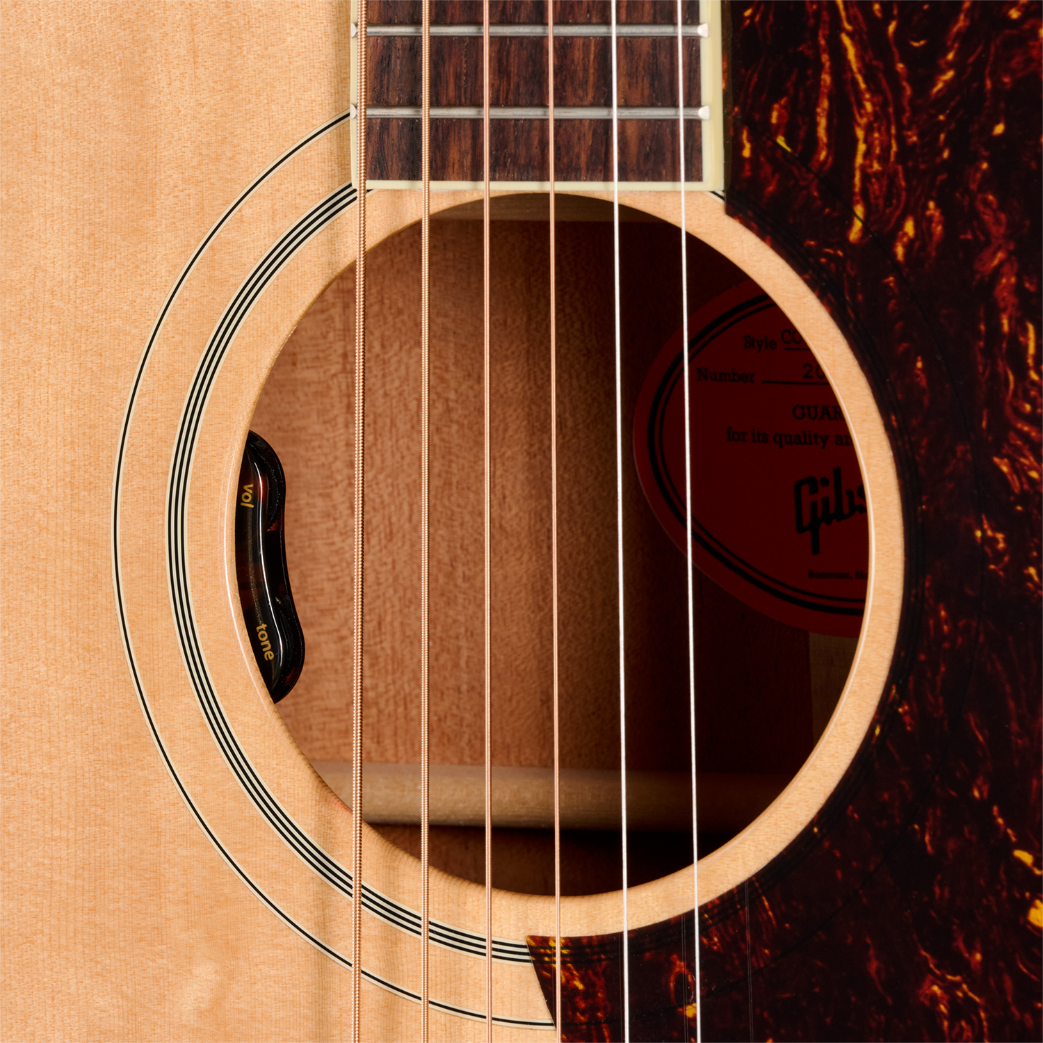 Gibson Country Western 60s Original (baggs Hifi Dna) Dreadnought Epicea Acajou Rw - Antique Natural - Guitare Folk - Variation 4