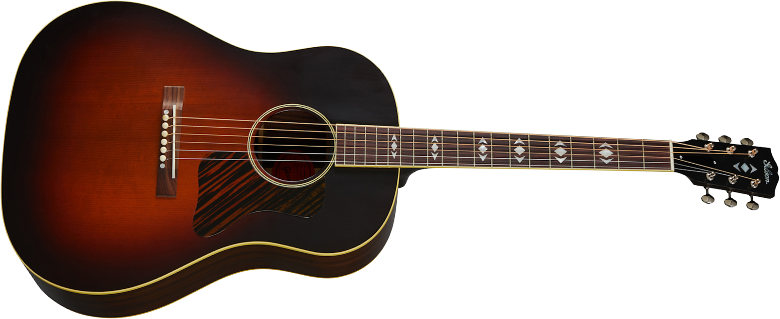 Gibson Custom Shop Advanced Jumbo 1936 Historic Dreadnought Epicea Palissandre Rw - Vos Vintage Sunburst - Guitare Acoustique - Main picture