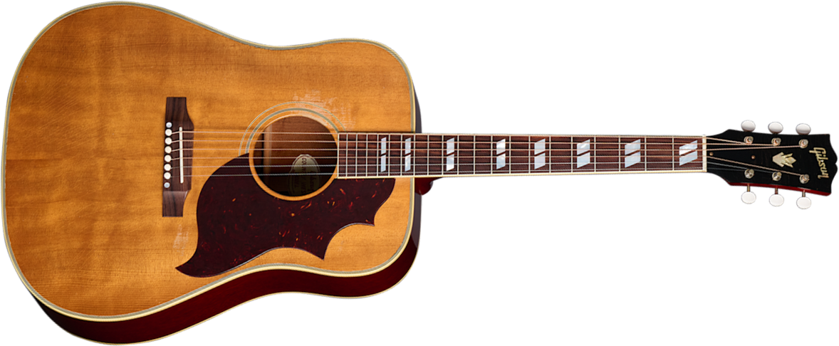 Gibson Custom Shop Country Western 1963 Dreadnought Epicea Acajou Rw - Murphy Lab Heavy Aged Smoked Natural - Guitare Folk - Main picture