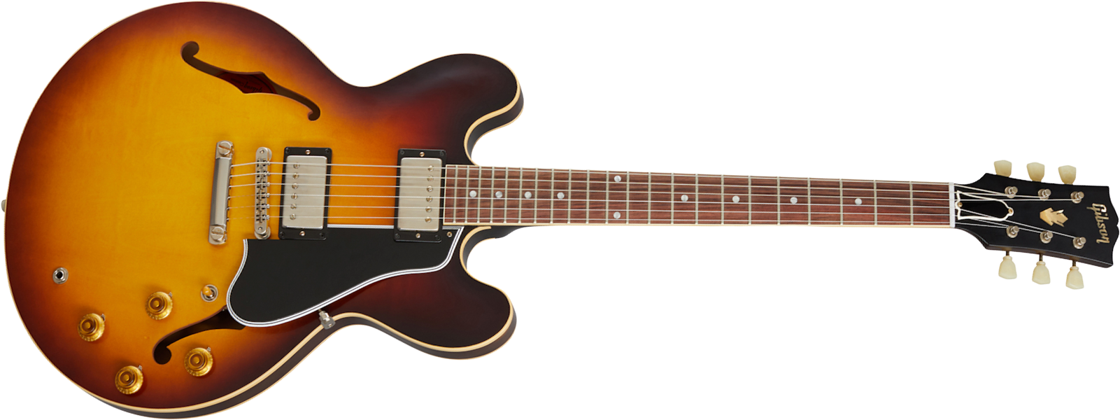 Gibson Custom Shop Historic Es-335 1959 Reissue 2019 2h Ht Rw - Vos Vintage Sunburst - Guitare Électrique 1/2 Caisse - Main picture