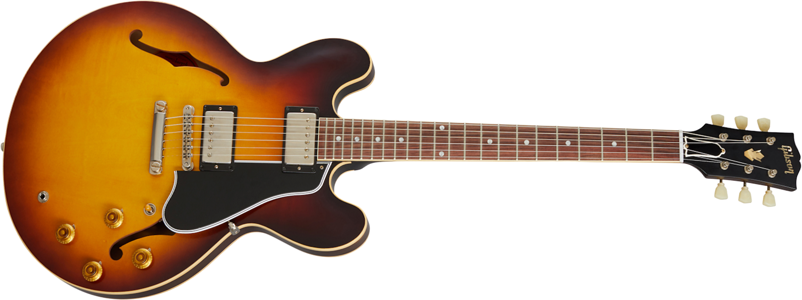 Gibson Custom Shop Historic Es335 Reissue 1959 2h Ht Rw - Vintage Burst - Guitare Électrique 1/2 Caisse - Main picture